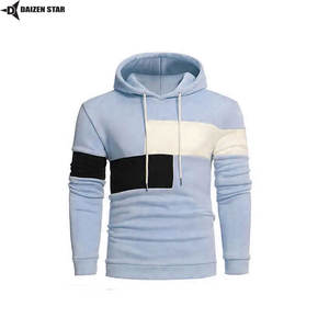 Sudadera con Capucha para Hombre, Invierno, 100% Algodón, Forro Polar Ecológico, Transpirable, Resistente al Viento, Estilo Casual Urbano, Color Sólido, Teñido Liso, OEM/ODM - Product Image 5
