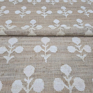 Alfombra de yute Natural 100% hecha a mano, alfombrilla de algodón de yute amarillo, alfombrilla para puerta de suelo, patrón abstracto, alfombras rojas de yute alto para juegos de alfombras - Product Image 1