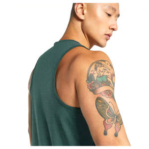 Vente en gros Logo personnalisé Débardeur de sport décontracté pour hommes Muscle Bodybuilding Plain Gym Running Singlet's Stringer Fitness - Product Image 4