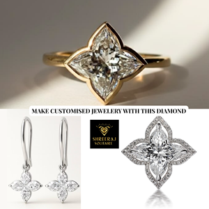 Diamant de laboratoire Lily Cut, certifié IGI, 1 à 3 carats, forme fantaisie unique, CVD HPHT, fabricant et fournisseur en gros - Product Image 4