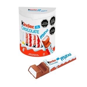 Barres de chocolat solides Kind-er Maxi Lait & Cacao 21g avec garniture à la crème, paquet de 12, comprenant 36 pièces, ingrédient de bonbons - Product Image 4