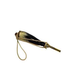 Corne du pistolet en laiton, accessoire artisanal pour le sel, poli pour ceinture en cuir, haute qualité, 1 pièce - Product Image 1