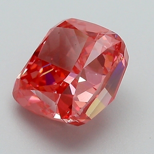 Diamant rose vif fantaisie certifié IGI, cultivé en laboratoire, taille coussin, diamant non monté pour la vente en gros de bijoux fins - Product Image 3