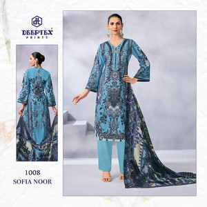 Vestido estampado de algodón Premium Noor Karchi, Material de impresión Digital, tarifa de venta al por mayor para ropa de fiesta Salwar Kameez - Product Image 4