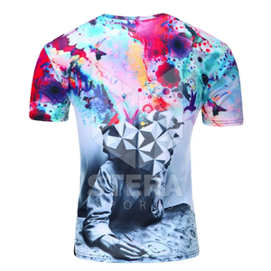 Nueva Camiseta deportiva de secado rápido de manga corta de poliéster con estampado de sublimación personalizado de alta calidad para hombre - Product Image 2