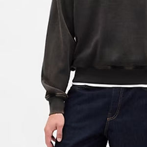 Sudadera para Hombre de Tela Suave, Mangas Largas y Logotipo Personalizado, Diseño de Color Sólido 2026 de Alta Calidad a Precio Económico con Hombros Caídos - Product Image 3