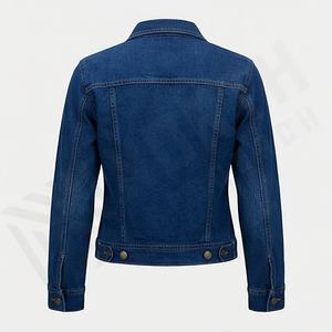 Chaqueta Vaquera de Invierno para Hombre, de Alta Calidad, Manga Larga, Largo Regular, Logotipo Personalizado en la Parte Delantera, Transpirable, Ropa Casual de Moda - Product Image 2