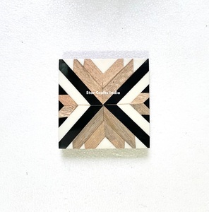 Posavasos de resina y madera con hojas de flores, alfombrillas de resina de madera, almohadillas redondas para el hogar, Hotel, resina epoxi redonda natural, accesorios de cocina de Acacia - Product Image 2