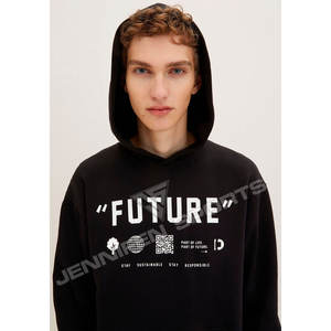 Sudadera Personalizada Unisex, Informal, de Invierno, Lisa o Estampada, Teñida, 100% Algodón, Transpirable, Tallas Grandes, Sudadera con Capucha para Hombre - Product Image 4