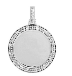 Hip Hop VVS Glacé Moissanite Diamant En S925 Argent Photo Personnalisé Image Pendentif Personnalisé Femmes Hommes Rappeur Bijoux - Product Image 4