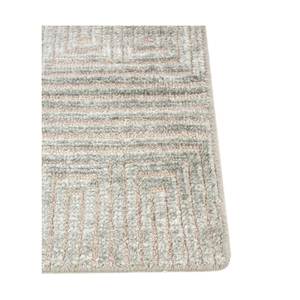 Alfombra de Lana y Seda de Bambú Anudada a Mano, Color Azul Azalea, de Jaipur Rugs US, Modelo GSB-1098, Diseño Geométrico de Patchwork para el Hogar, Pasillo, Habitación Rectangular - Product Image 4