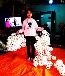 Adorno Decorativo de Bola de Ratán Vietnamita Hecho a Mano, Ecológico y Tejido, Perfecto para Hoteles, Salas de Estar y Exportación 2025 - Product Image 4