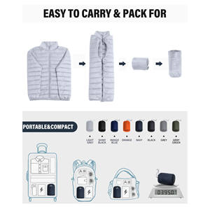 Nouvelle arrivée, veste d'hiver tendance, doudoune à capuche pour homme, manches longues, logo brodé personnalisé, doudoune pour homme - Product Image 6