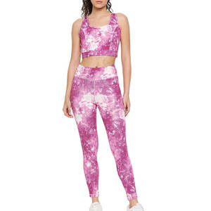 Crea tu idea La demanda del cliente Conjuntos de yoga para mujeres de color Logotipo profesional Impreso personalizado Conjuntos de yoga para mujeres de buena calidad - Product Image 1