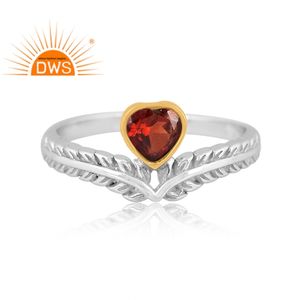 Latest Design Fine Sterling Silver Natural Garnet Gemstone <b>Statement</b> <b>Ring</b> Custom Jewelry For Women Gift For Her - Product Image 2