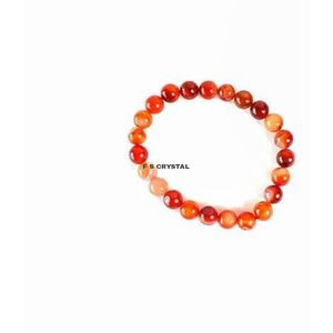 Bracelet personnalisé en pierre précieuse cornaline rouge Bracelets en gros Bracelets de bonne qualité Acheter chez F S CRYSTAL - Product Image 1