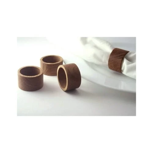 Servilletero de primera calidad, vajilla, servilleteros de madera personalizados, soporte para anillos para uso en bodas, diseño único de madera - Product Image 1