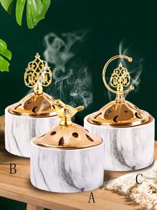 AROMATIC 2025 Nueva madera madre de perla Bakhoor quemador Ncense Madhkan quemador árabe Oud quemador para fragancia del hogar para Ramadán - Product Image 4