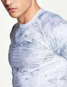 Spandex de compression personnalisé de haute qualité, vêtements de sport et de course, vêtements de fitness respirants pour hommes, t-shirt de fitness en velours sans manches - Product Image 2