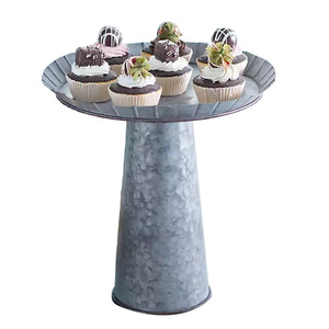 Wedding Anniversary Party Celebration Glossy White Powder Coated Rounded <b>Set</b> of 3 Aluminium <b>Cake</b> <b>Stand</b> Cup <b>Cake</b> <b>Stand</b> - Product Image 3