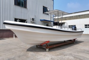 Yate deportivo de lujo de alta velocidad rígido de fibra de vidrio de 22 pies con certificación CE 680 barco de pesca de emergencia marina para 14 personas - Product Image 6