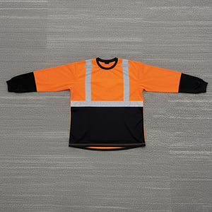 เสื้อแจ็คเก็ตทำงานแบบสะท้อนแสงสำหรับผู้ชาย เสื้อผ้าเซฟตี้แบบยูนิเซ็กซ์ มองเห็นได้ชัดเจน ผลิตจากโพลีเอสเตอร์ 100% - Product Image 3