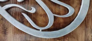 Décoration d'art mural islamique de qualité supérieure AllahuAkbar tenture murale décor arabe style calligraphie arts muraux en métal - Product Image 5