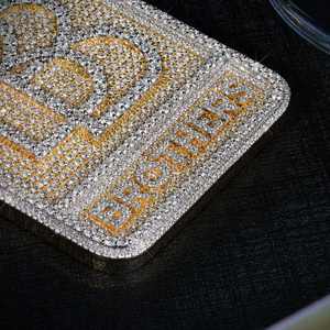 Factory Direct Customizable S925 Silver Platinum Plated Moissanite VVS Clarity Wedding <b>Pendants</b> <b>Charms</b> Fast Delivery Hip Hop - Product Image 2