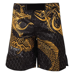 Pantalones cortos de boxeo MMA personalizables de alta calidad Pantalones cortos tailandeses de poliéster para Artes Marciales Haga su propio diseño - Product Image 3
