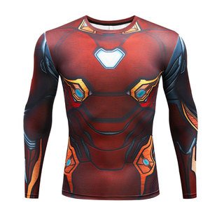 Camisetas de Compresión para Hombre al por Mayor, Deportivas, para Correr, Fitness, Gimnasio, Protección contra Rozaduras, Secado Rápido, Elásticas, Capa Base para Entrenamiento - Product Image 1