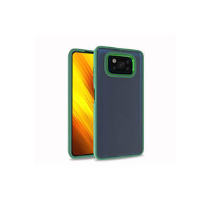 Funda de Silicona Premium Netzy para Xiaomi Poco X3, Serie SAFA Flora, Protectora Trasera con Función Antihuellas, Verde - Product Image 1