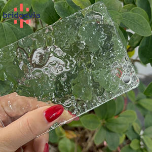 Plaque acrylique texturée effet vague d'eau transparente, vente directe usine, 3mm 4mm 5mm, découpe laser sur mesure pour décoration intérieure et cloisons de meubles - Product Image 3
