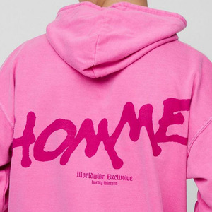 Sudadera con capucha de grafiti lavada de gran tamaño personalizada para hombre, sudaderas con capucha personalizadas de mezcla de algodón, sudaderas con capucha para hombre, último diseño básico - Product Image 4