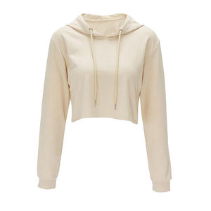 เสื้อครอปมีฮู้ดผู้หญิงเสื้อครอปแบบมีฮู้ดคอปกเสื้อแฟชั่น - Product Image 4