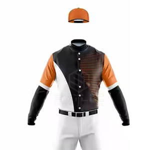 Uniforme de béisbol más vendido de contraste de color, uniforme de béisbol de equipo de fabricación profesional - Product Image 4