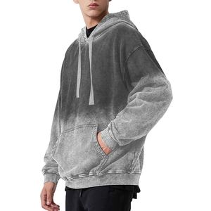 Nouveaux sweats à capuche délavés à l'acide sans bordure inférieure, sweat à capuche streetwear pour homme, sweat à capuche vintage délavé pour homme, sweat à capuche en coton mélangé 2026 - Product Image 2