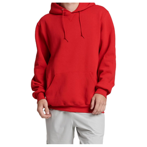 เสื้อฮู้ดสวมหัวคอตตอนฟลีซ100% สำหรับผู้ชายระบายอากาศได้ใส่สบายพร้อมเทคนิคปักลายสำหรับฤดูหนาว - Product Image 1