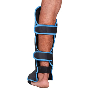 MMA <span class=keywords><strong>Shin</strong></span> mu bàn chân bọt đàn hồi vải Pad hỗ trợ đấm bốc chân bảo vệ thiết bị bảo vệ chân Kickboxing <span class=keywords><strong>Shin</strong></span> Guards tùy chỉnh OEM - Product Image 3