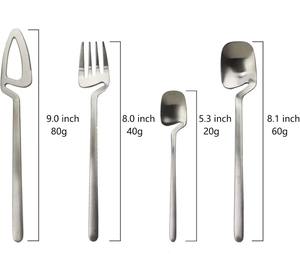 Ensemble de couverts rose poudré avec des poignées de style géométrique pour la salle à manger moderne, les hôtels, les restaurants et les fêtes en provenance d'Inde - Product Image 4