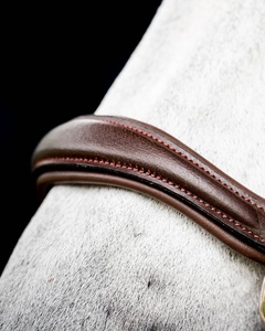 Bride de cheval en cuir indien noir de haute qualité lourde et solide vente en gros à bas prix - Product Image 4