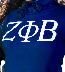 Ensemble survêtement en molleton Zeta Phi Beta 1920 Sorority Greek Women, 2 pièces, brodé, bleu et blanc, sweat-shirt et pantalon de jogging - Product Image 4