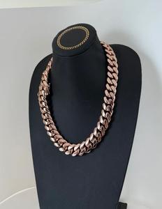 Chaîne à maillons cubain 22MM VVS1 Moissanite avec en argent sterling 925 Pass The Diamond Tester - Product Image 5