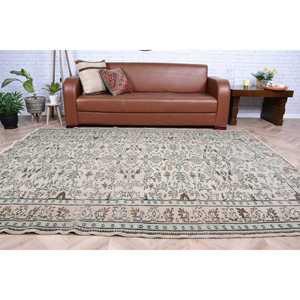 พรมขนาด 6.3x8.3 ฟุต, พรมวินเทจสไตล์ตุรกี, พรมลายสัตว์สีน้ำตาล - Product Image 5