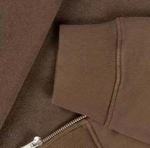 Nueva moda personalizada Color sólido peso pesado hombres invierno media cremallera polar 100% poliéster alta calidad hombro caído de gran tamaño - Product Image 3