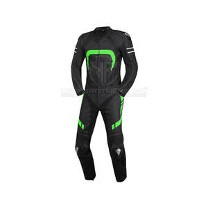 Combinaison de moto d'hiver en cuir tout temps avec finition résistante à l'eau Panneaux d'aération Options personnalisées Approuvée pour la course - Product Image 5