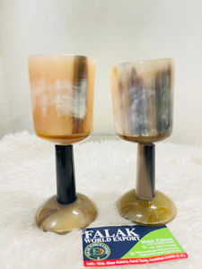 Authentique verre à vodka en corne de boeuf Viking 60ml pour boire de la tequila pour la bière, le vin et l'hydromel de Falak World Export - Product Image 6