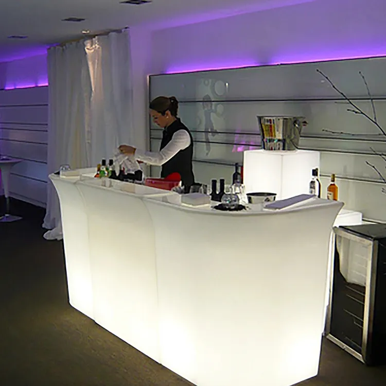 Glow led mobile bar / led bar counter / portable bar counter