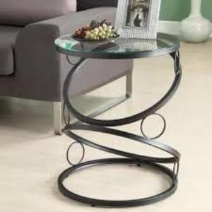 <b>Modern</b> Style New Unique Metal <b>Coffee</b> <b>Table</b> <b>Modern</b> Fashion Round Hammered <b>Black</b> Coated Aluminium <b>Coffee</b> Center Side <b>Table</b> - Product Image 6