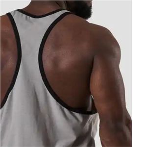 OEM Wholesale Men's Plain <b>Muscle</b> Gym <b>Vest</b> Quick Dry Fitness Sports Tank Top Breathable Bodybuilding Stringer for Quick Dry - Product Image 6