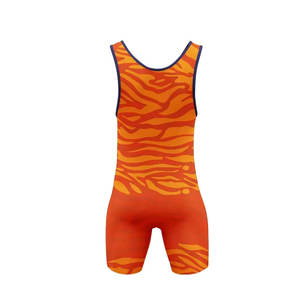 Vente en gros Oem Odm Sublimation Lutte professionnelle Uniformes Singlets Collants Vêtements Singlet Lutte - Product Image 3